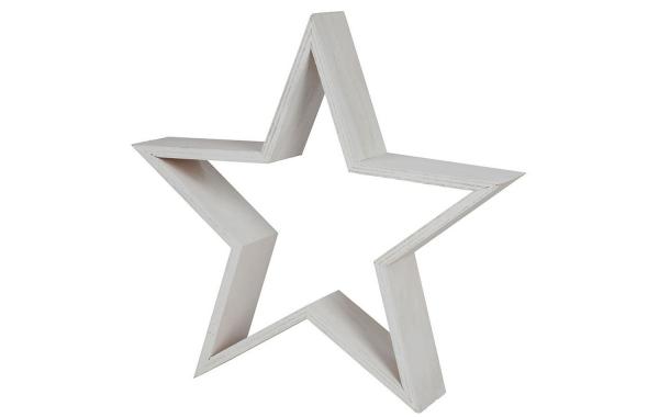 Deko Holzstern 22cm - 2 Farben -